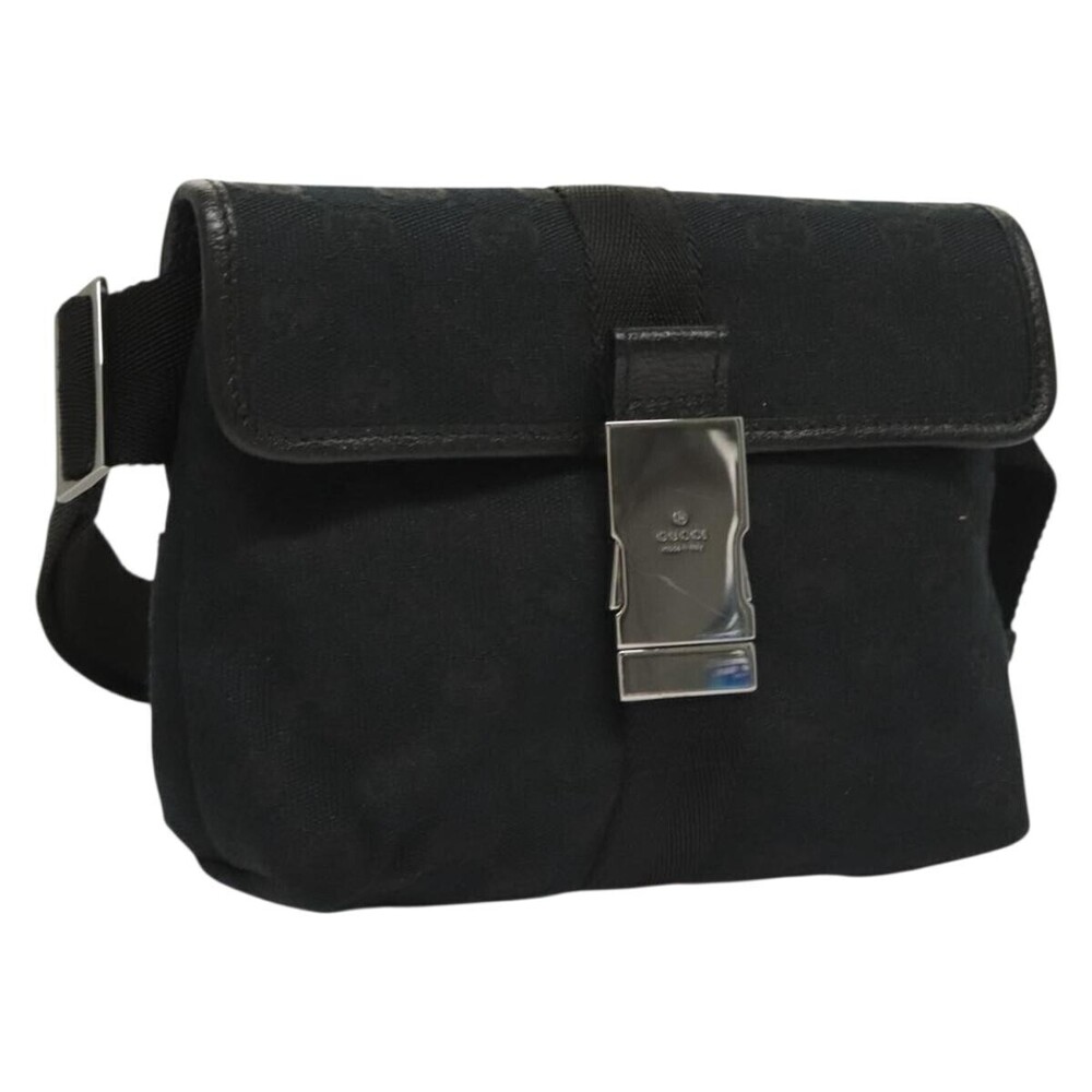 Gucci Buckle Belt GG Canvas and leather Mini